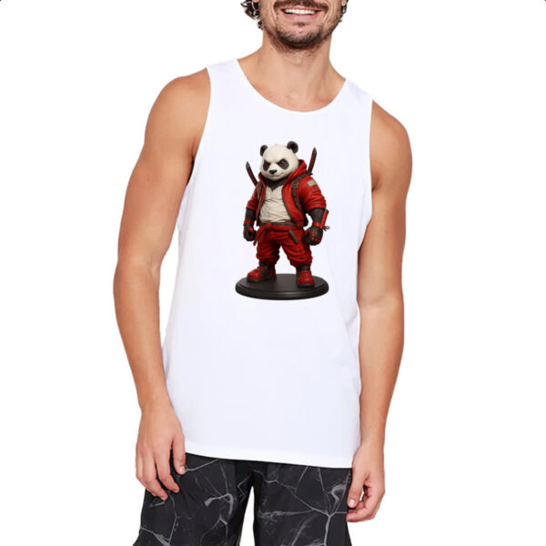 Camiseta Regata Panda Punk Samurai - Imagem 2