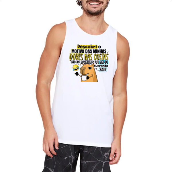 Camiseta Regata Capivara Dores nas costas - Imagem 2