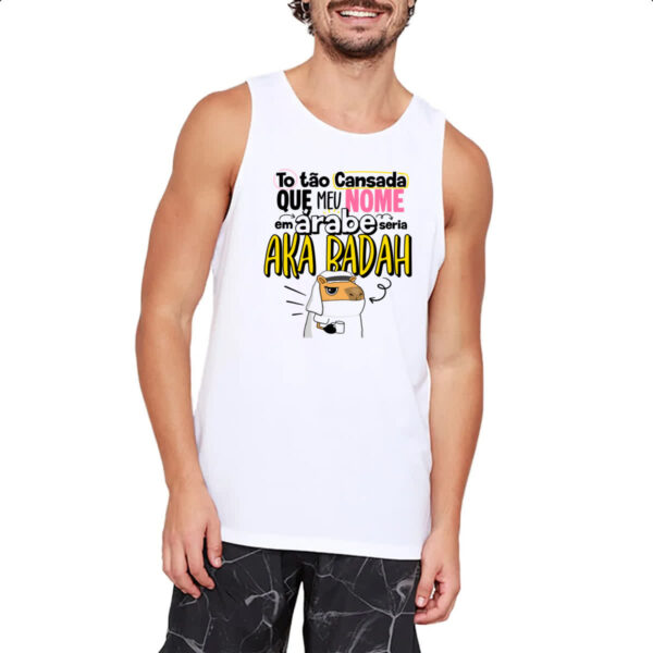 Camiseta Regata Capivara Nome Cansada - Imagem 2