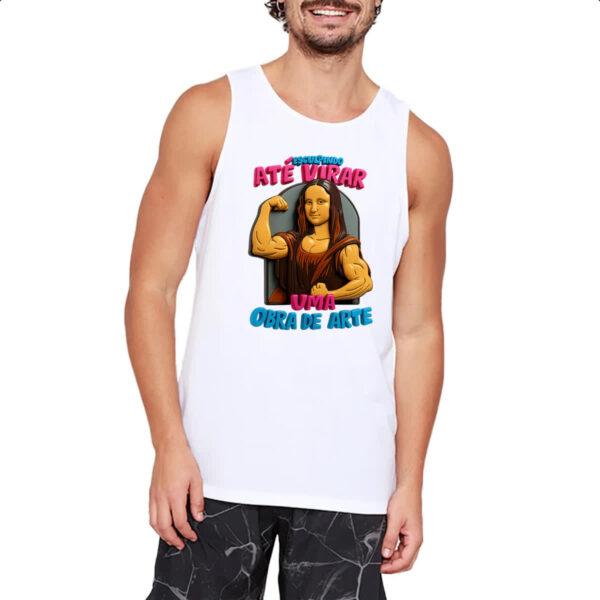 Camiseta Regata Esculpindo ate virar obra de arte - Imagem 2