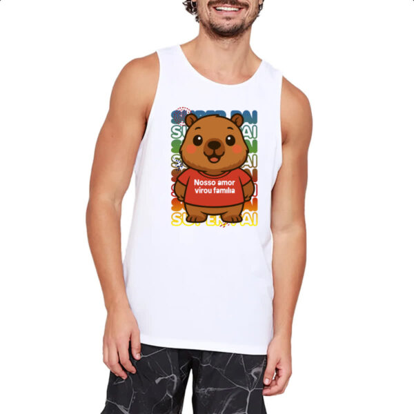 Camiseta Regata Capivara Paizao Familia - Imagem 2