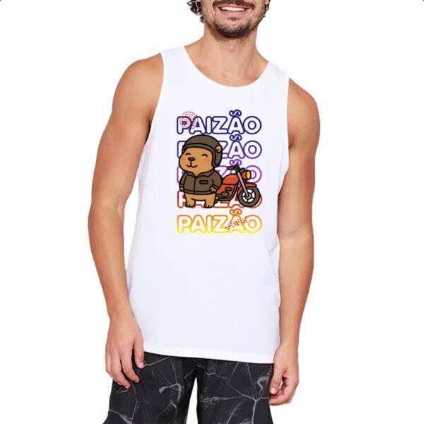 Camiseta Regata Capivara Paizao Motoqueiro - Imagem 2