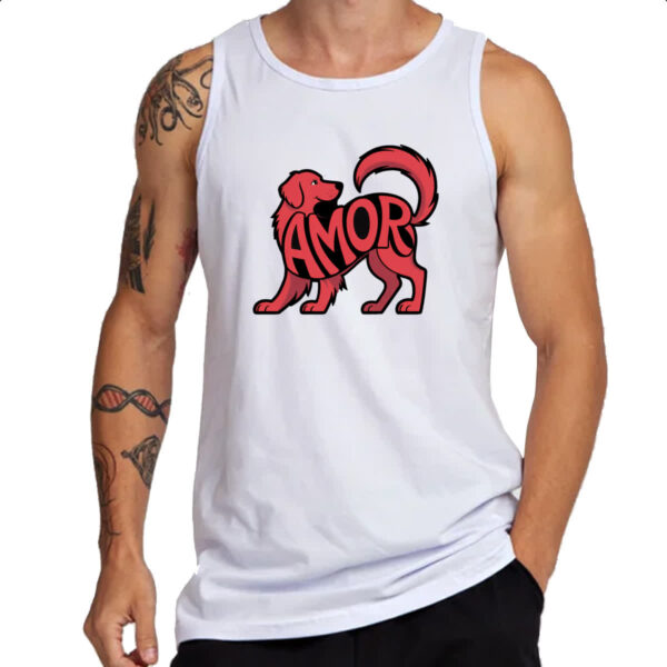Camiseta Regata Cachorro Amor - Imagem 3