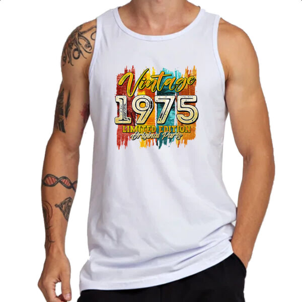 Camiseta Regata Vintage 1975 Limited Edition - Imagem 3