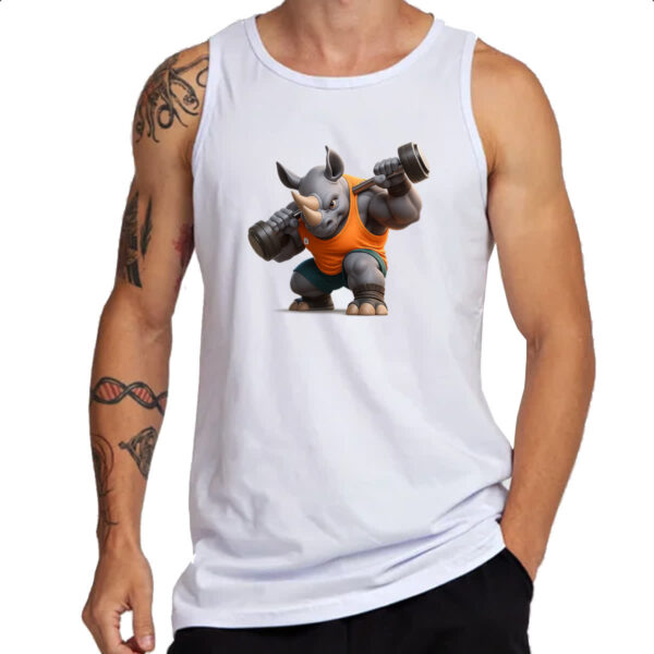 Camiseta Regata Rinoceronte Maromba - Imagem 3