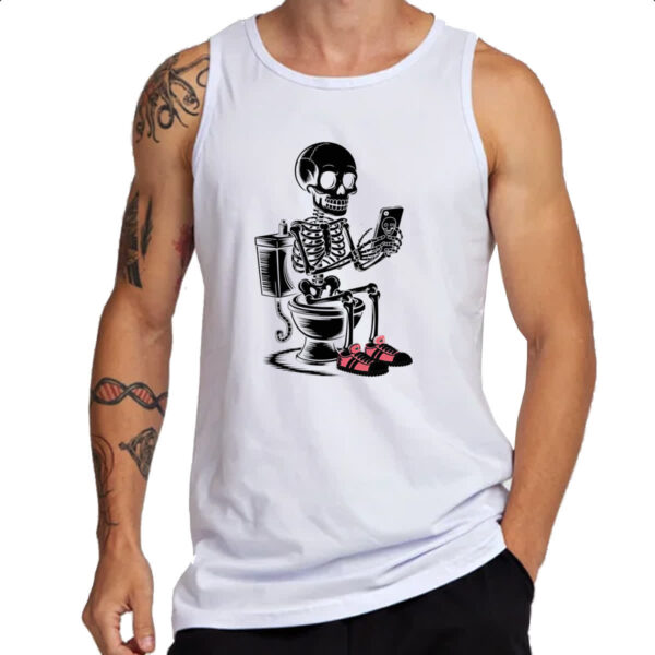 Camiseta Regata Esqueleto na Sala de Forca - Imagem 3