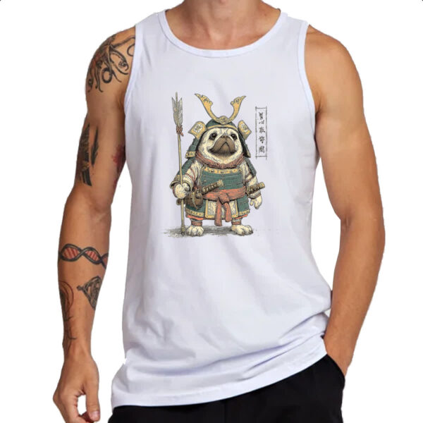 Camiseta Regata Pug Samurai - Imagem 3