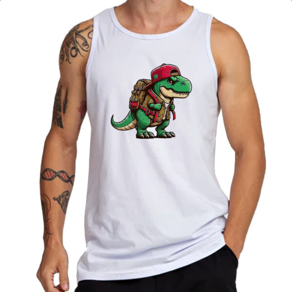 Camiseta Regata T-Rex aventureiro - Imagem 3