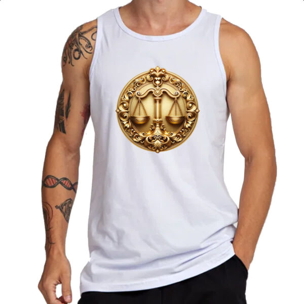 Camiseta Regata Signo de libra moeda de ouro - Imagem 3