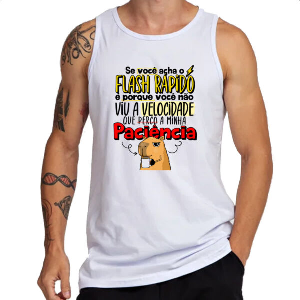 Camiseta Regata Capivara Flash Rapido - Imagem 3