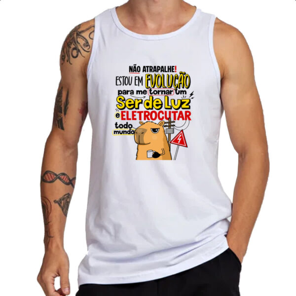 Camiseta Regata Capivara Ser de Luz - Imagem 3