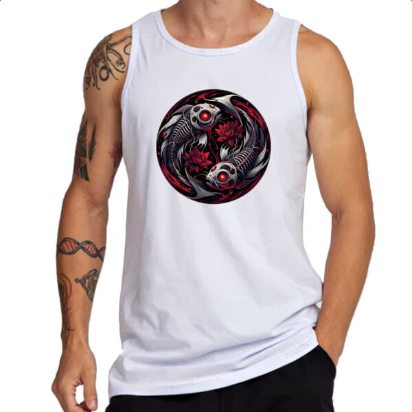 Camiseta Regata Signo Gotico de Peixes - Imagem 3