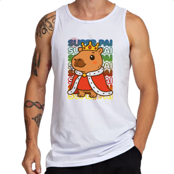 Camiseta Regata Capivara Paizao Rei - Imagem 3