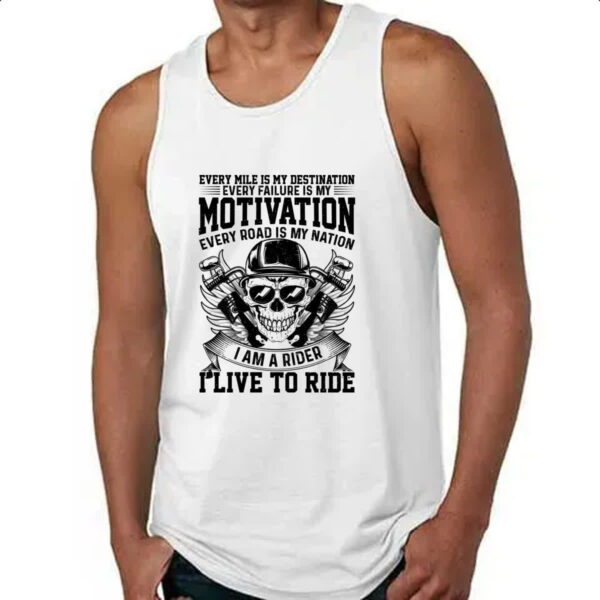 Camiseta Regata Motorcycle Motivation - Imagem 4