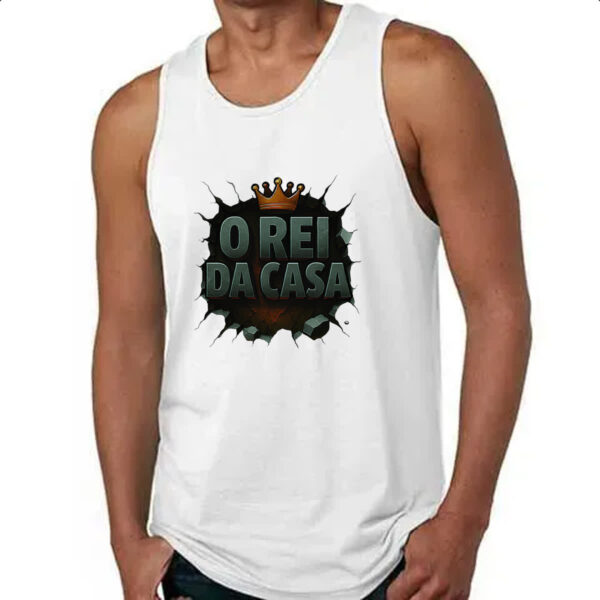 Camiseta Regata Parede quebrada Rei da Casa - Imagem 4