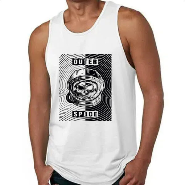 Camiseta Regata Caveira Atronauta Outer Space - Imagem 4