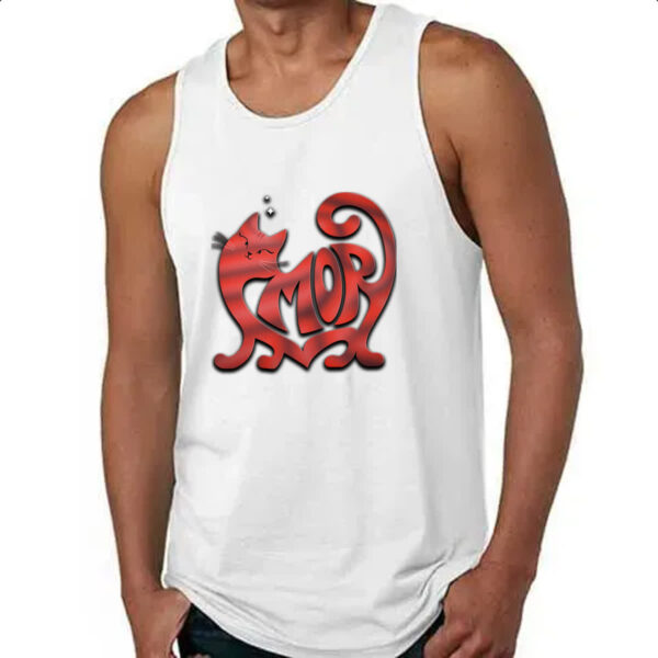 Camiseta Regata Gato Amor - Imagem 4