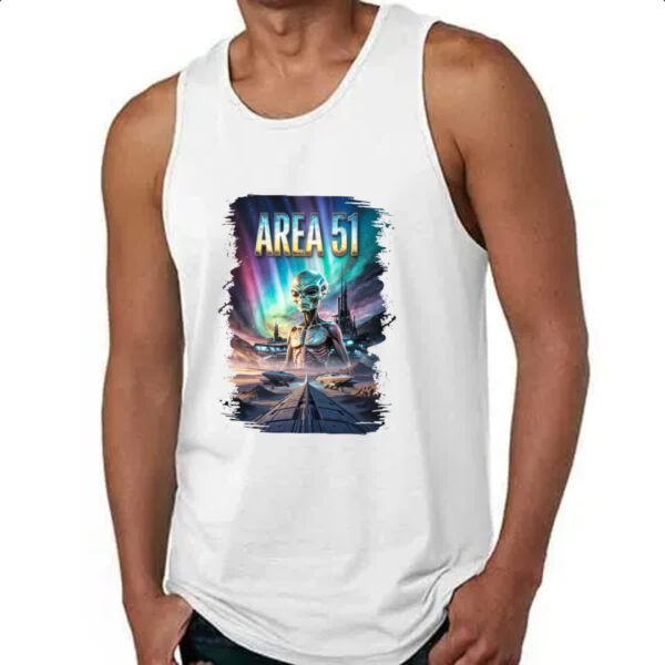Camiseta Regata Area 51 Poster Futurista - Imagem 4