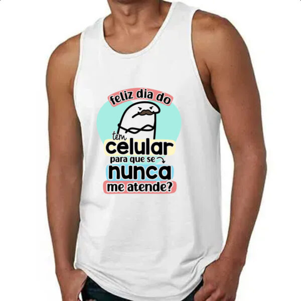 Camiseta Regata Dia dos Pais Flork Celular - Imagem 4
