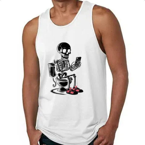 Camiseta Regata Esqueleto na Sala de Forca - Imagem 4
