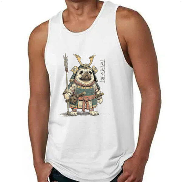 Camiseta Regata Pug Samurai - Imagem 4