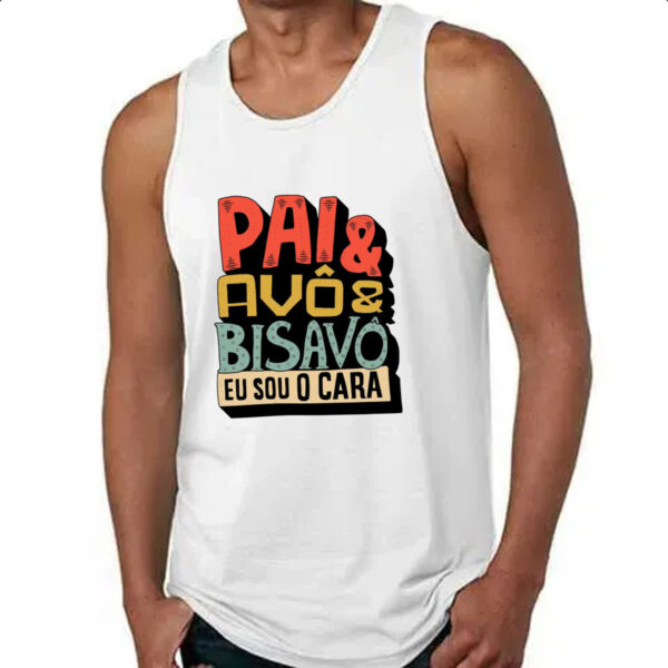 Camiseta Regata Pai avo e bisavo - Imagem 4
