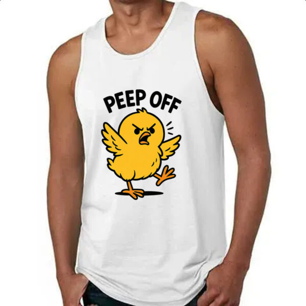 Camiseta Regata Pintinho Amarelo Peep Off - Imagem 4