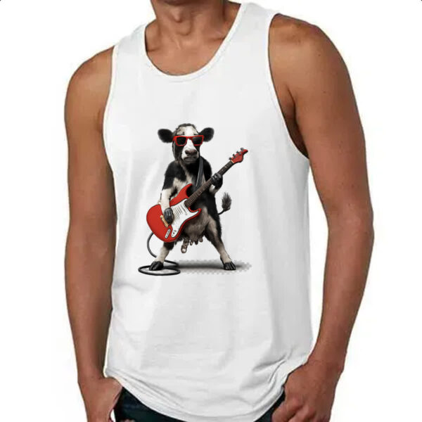 Camiseta Regata Vaca Guitarrista - Imagem 4