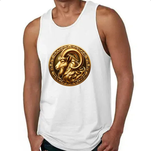 Camiseta Regata Signo de Capricornio moeda de ouro - Imagem 4