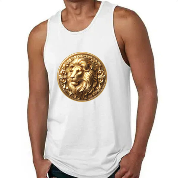 Camiseta Regata Signo de Leao moeda de ouro - Imagem 4