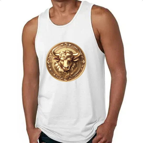 Camiseta Regata Signo de Touro moeda de ouro - Imagem 4