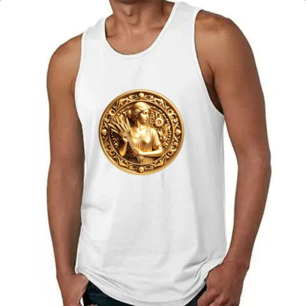 Camiseta Regata Signo de Virgem moeda de ouro - Imagem 4
