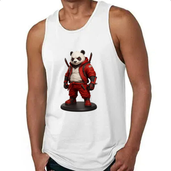 Camiseta Regata Panda Punk Samurai - Imagem 4
