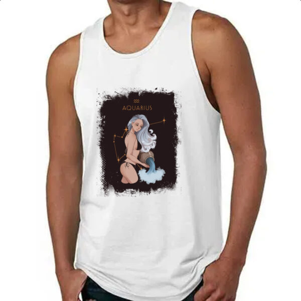 Camiseta Regata Anime Signo de Aquario - Imagem 4