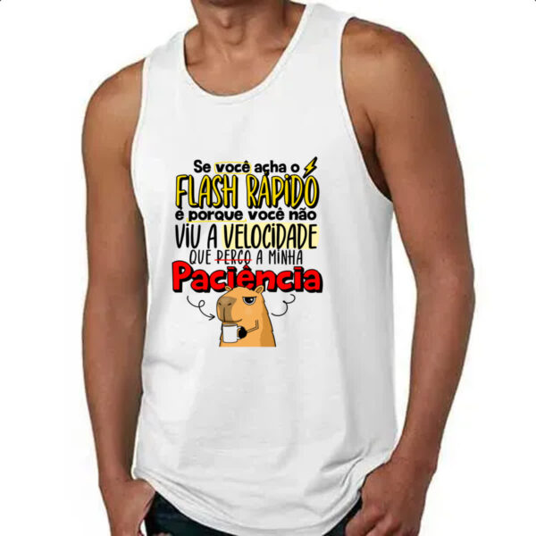 Camiseta Regata Capivara Flash Rapido - Imagem 4