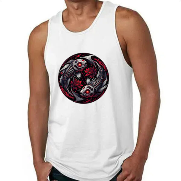 Camiseta Regata Signo Gotico de Peixes - Imagem 4