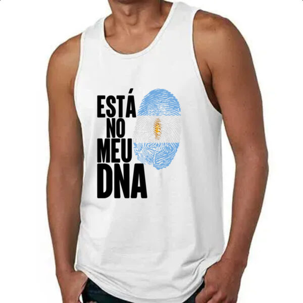 Camiseta Regata Esta no meu DNA Argentina - Imagem 4