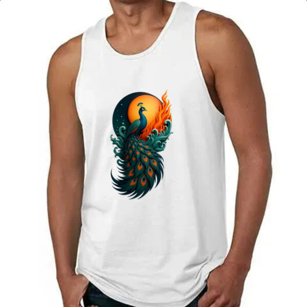 Camiseta Regata Pavao sunset arte - Imagem 4
