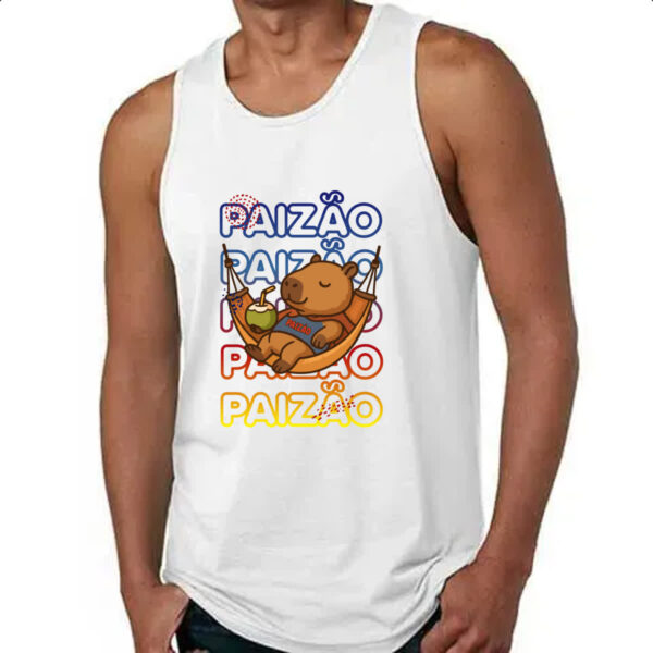 Camiseta Regata Capivara Paizao Relax - Imagem 4