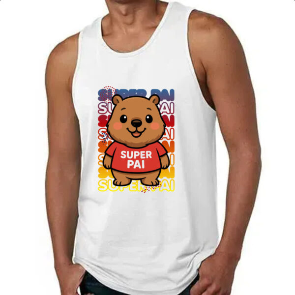 Camiseta Regata Capivara Paizao Super Pai 1 - Imagem 4