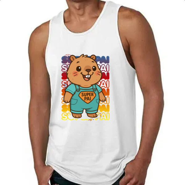 Camiseta Regata Capivara Paizao Super Pai 2 - Imagem 4