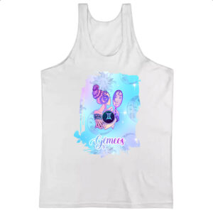 Camiseta Regata Gemeos fundo zodiacal