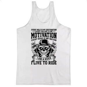 Camiseta Regata Motorcycle Motivation