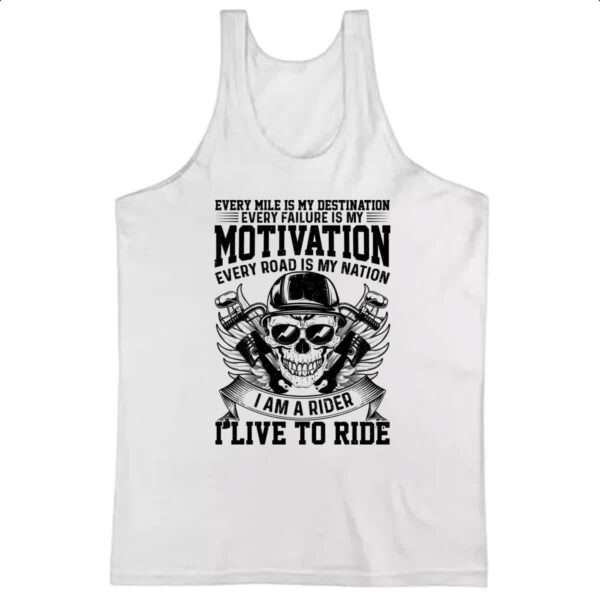 Camiseta Regata Motorcycle Motivation