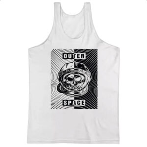 Camiseta Regata Caveira Atronauta Outer Space
