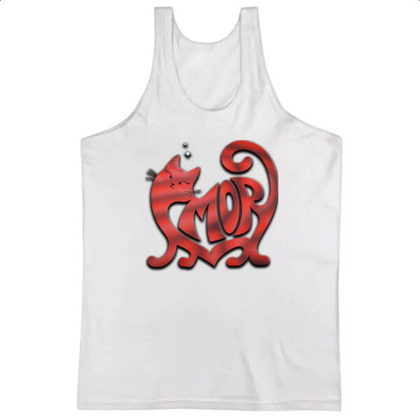 Camiseta Regata Gato Amor