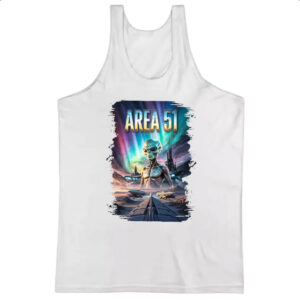 Camiseta Regata Area 51 Poster Futurista