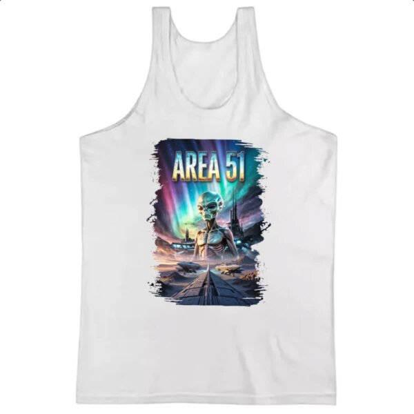 Camiseta Regata Area 51 Poster Futurista