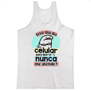 Camiseta Regata Dia dos Pais Flork Celular