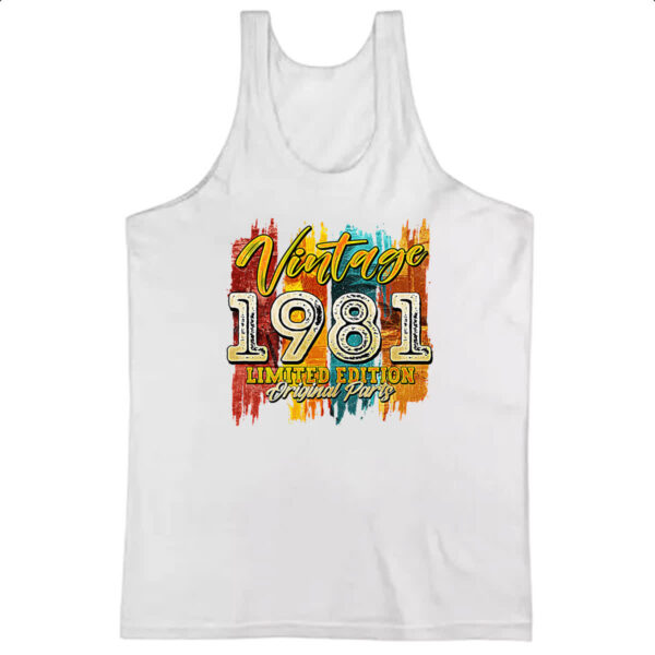 Camiseta Regata Vintage 1981 Limited Edition
